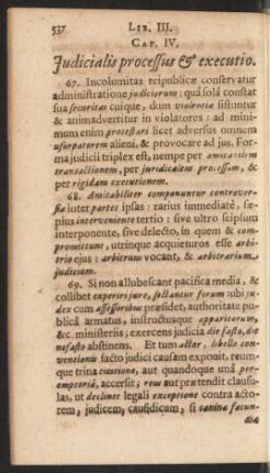 Cap. IV. Judicialis processus & executio