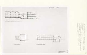 Museum (Diplomarbeit bei Willy Kreuer): Schnitte 1:200