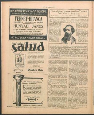 Hace ochenta y ocho años nació en Tucumán Don Nicolás Avellaneda : Fragmentos de sus "Escritos Literarios"
