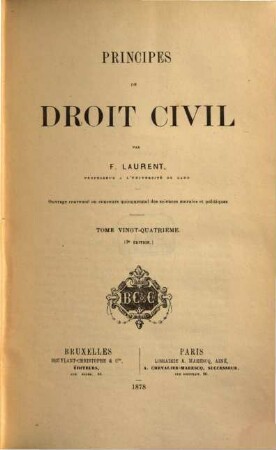 Principes de droit civil, 24