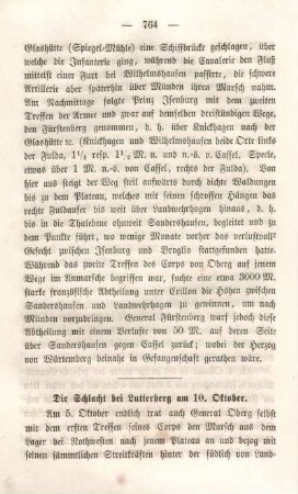 Die Schlacht bei Lutterberg am 10. Oktober.