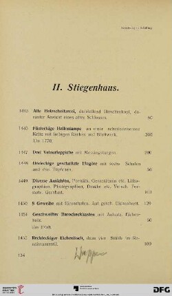 [II. Stiegenhaus, Korridor. II. Stock] (Nr. 1445-1458a)