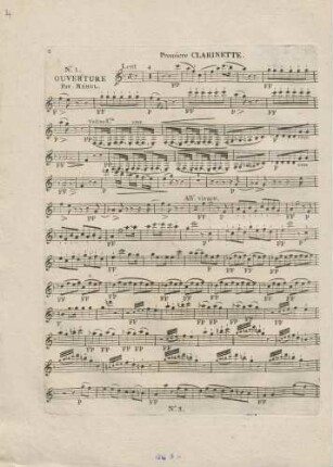 Premiere Clarinette.