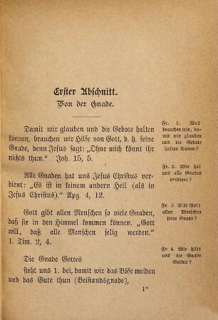 Repetitionsbüchlein : ein Leitfaden für den Katecheten zur Wiederholung des Notwendigsten aus dem Katechismus, was dem Kind fürs Leben bleiben soll ; zugleich ein Lesebüchlein für das katholische Haus, 3. Von den Gnadenmitteln
