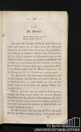 §. 37. Die Gurken.