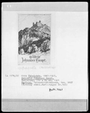 Exlibris Johannes Haupt
