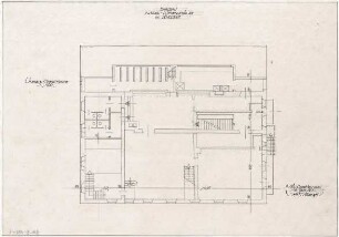 Gsaenger, Gustav; Lenggries (Bayern); Gasthaus "Altwirt", Umbau - Altwirt - Nebengebäude, Saalbau (Grundriss OG)