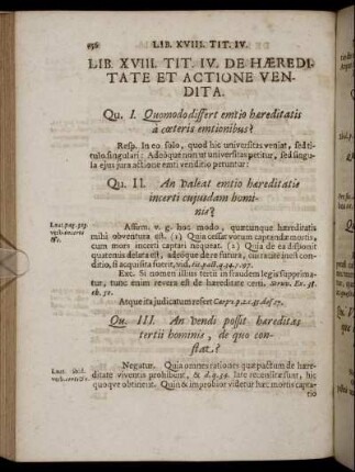 Tit. IV. De Hæreditate Et Actione Vendita. - Tit. VI. De Periculo Et Commodo Rei Venditæ.