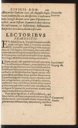 Lectoribus Praedictis.