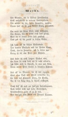 Weihe.