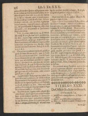 Titulus XXXI. De Officio Judicis ordinarii