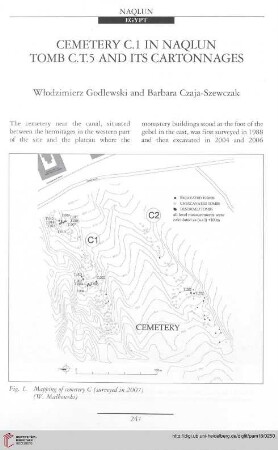 18: Cemetery C.1 in Naqlun Tomb C.T.5 and its cartonnages