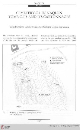 18: Cemetery C.1 in Naqlun Tomb C.T.5 and its cartonnages