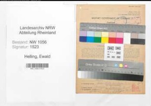 Entnazifizierung Ewald Helling , geb. 09.10.1900 ()