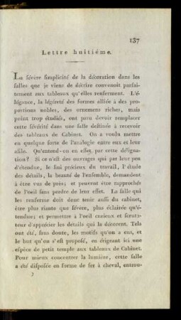 Lettre huitième