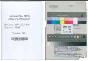 Entnazifizierung Otto Voelkel , geb. 19.01.1892 (Knappschaftsinspektor)