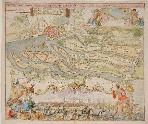 Prospect und Grundris der Kayserl. Freien Reichs und Ansee Stadt Hamburg