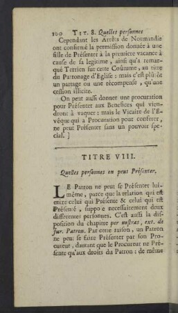 Titre VIII. - XII.