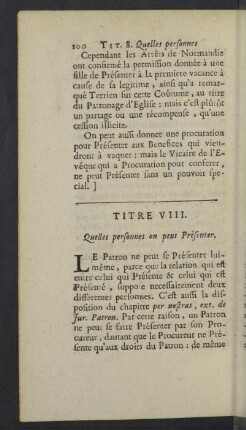 Titre VIII. - XII.
