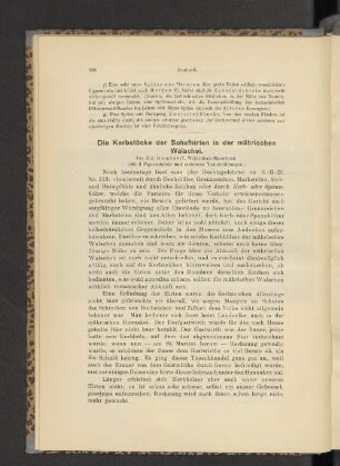 Die Krebstöcke der Schafhirten in der mährischen Walachei.