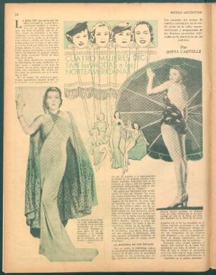 Cuatro mujeres dictan las modas a las norteamericanas