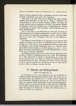 27. Abwehr- und Rückzugskämpfe
