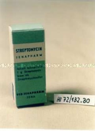 Verpackung des Streptomycin-Serums