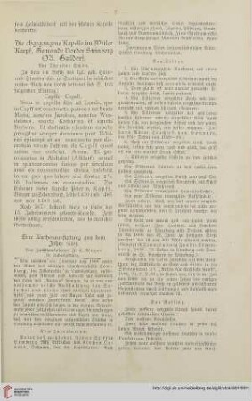 19: Die abgegangene Kapelle im Weiler Karpf, Gemeinde Vorder-Steinberg OA. Gaildorf