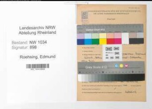 Entnazifizierung Edmund Roehsing , geb. 12.04.1914 (Hauptmann)