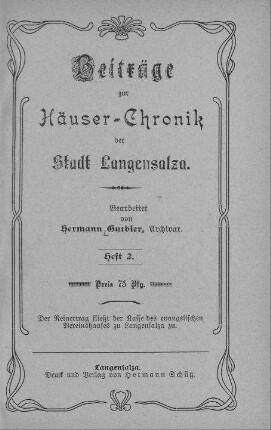 1909: Adressbücher Thüringer Städte : Bad Langensalza