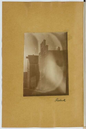 Walldienerhaus, Rostock: Ansicht (aus: Skizzen- und Fotoalbum 17)