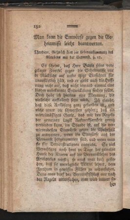 Man kann die Einwürfe gegen die Geheimnisse leicht beantworten