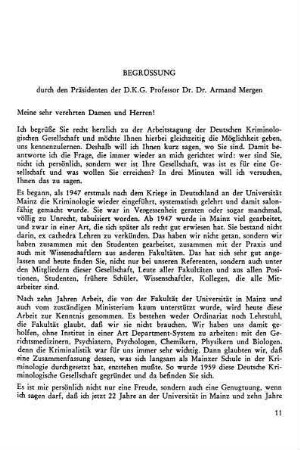 Begrüßung