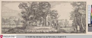 [Kapelle neben einem Teich; Chapel near a Pond]