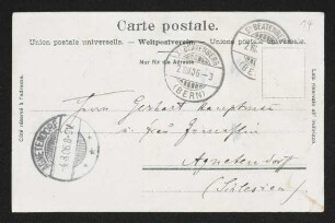 Brief von Ismar Boas an Gerhart Hauptmann und Margarete Hauptmann