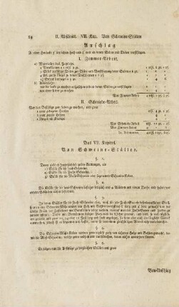 Das VII. Kapitel. Von Schweine-Ställen