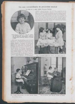 Un caso extraordinario de precocidad musical : La niña de 7 años Julita Pereyra Pallejá