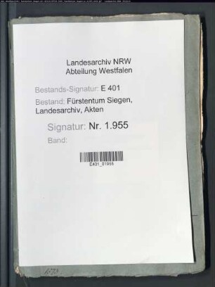 Renteirechnung des Amtes Siegen (zusammengestellt durch den Rentmeister Martinus Dentatus)
