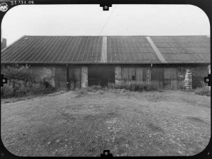 Dresden-Reick, Altreick 17. Gehöft (18./19. Jh.). Scheune. Hofansicht (Teilansicht)