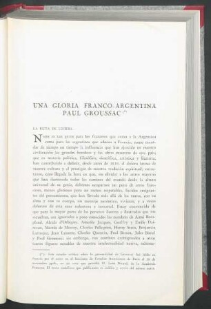 Una gloria franco-argentina Paul Groussac