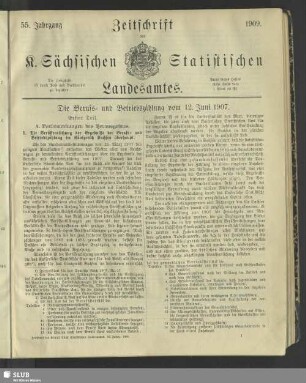 Die Berufs- und Betriebszählung vom 12. Juni 1907