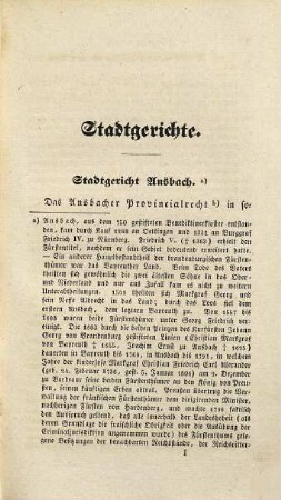 Gesetzes-Statistik von Mittelfranken und den vom vormaligen Rezatkreise getrennten Gerichten : aus historischen Notizen und aus den Akten des Königl. Appelationsgerichts von Mittelfranken