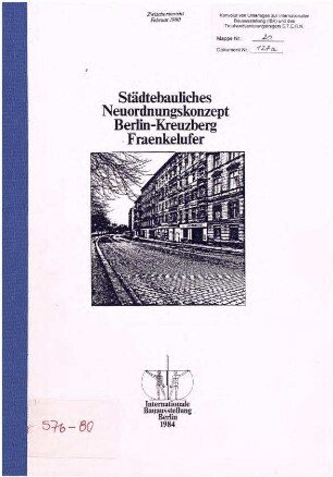 Dokumentation: Städtebauliches Neuordnungskonzept Fraenkelufer