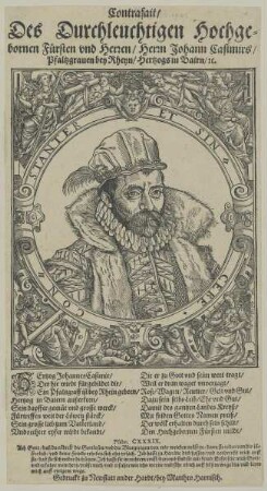 Bildnis des Pfalzgrafen Johann Kasimir am Rhein