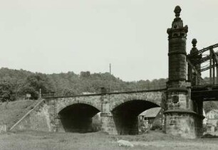 Bad Schandau, Eisenbahn- und Straßenbrücke