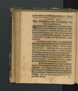 Caput XLII. Von Schälung und Abhauung der Bäume und Weyden.