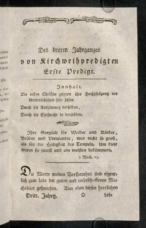 209-230, Erste Predigt.