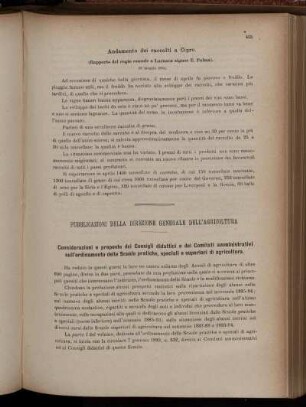 Pubblicazioni della Direzione generale dell' agricoltura.