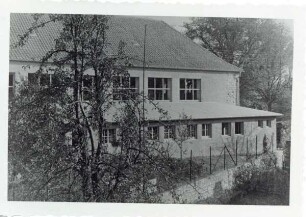 Wiederaufbau der kriegszerstörten Turnhalle der ehemaligen Knabenschule, heute Weerth-Schule. Detmold. ehemalige Petristraße 14. Papierabzug