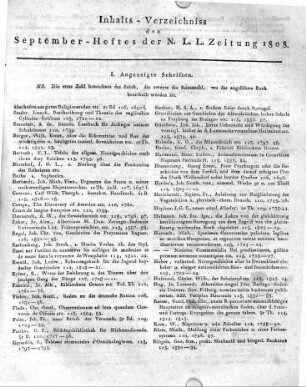 Monatsregister September 1808